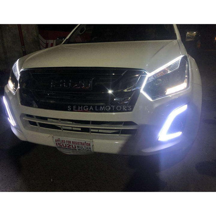 Isuzu D Max Fog Lamp Light DRL Covers Dual LED - Model 2018-2021