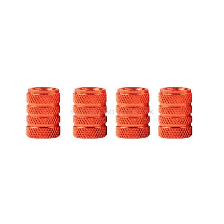 Tire Tyre Air Valve Nozzle Caps Red - 4 Pieces