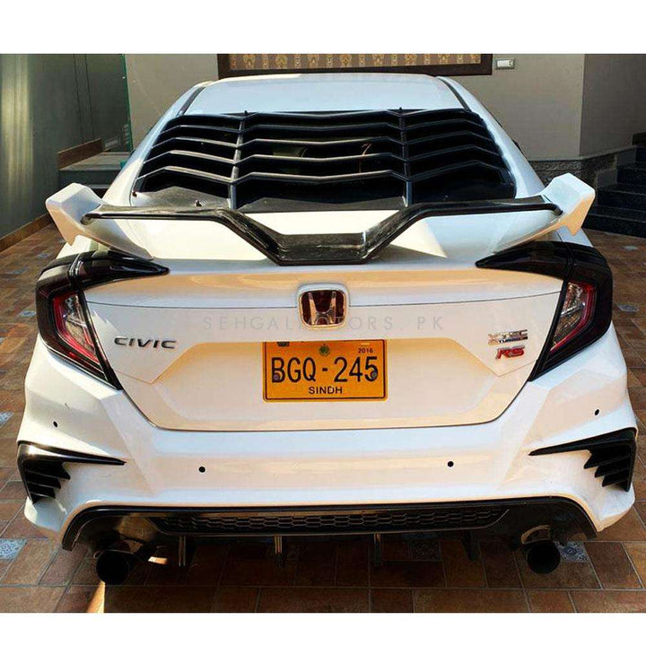 Honda Civic New FC RS Style Bodykit Front And Back Bumper 4 PC Version 2 - Model 2016-2021