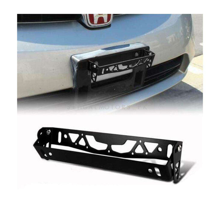 Steel Number Plate License Plate Tilter Black