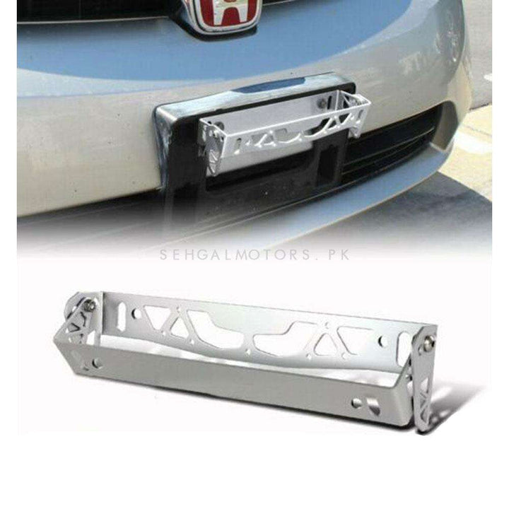 Steel Number Plate License Plate Tilter Chrome