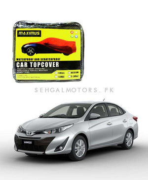 Toyota Yaris Maximus Non Woven Car Top Cover 2020 - 2024 - - Scratchproof And Waterproof - Without Belt
