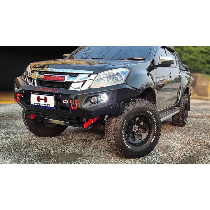 Isuzu DMax Hamer Front Bull Bar Double Fog lamp Version 2 Half - Model 2018-2021