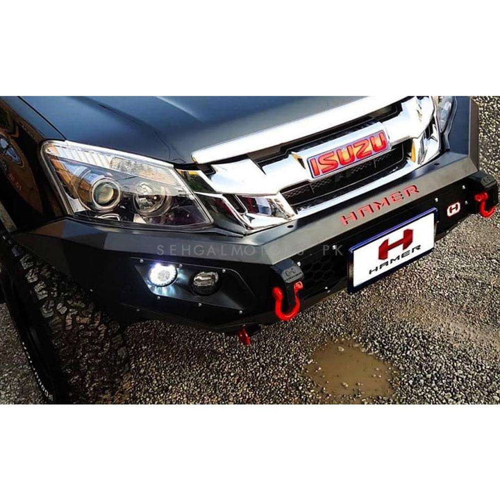 Isuzu DMax Hamer Front Bull Bar Double Fog lamp Version 2 Half - Model 2018-2021