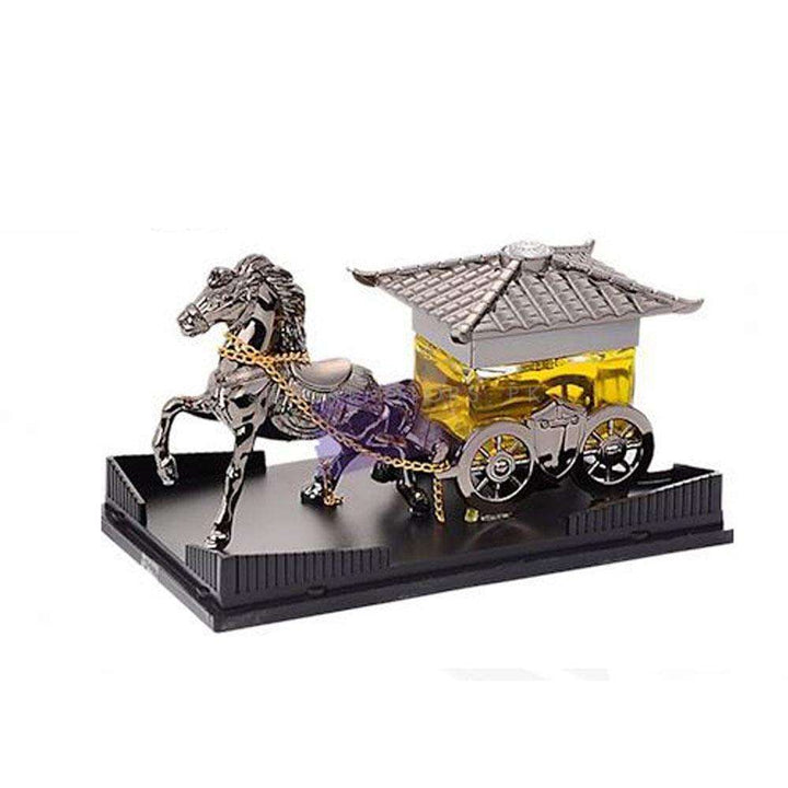 Riding Horse Dashboard Car Perfume - Silver