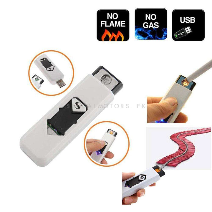 Flameless Rechargeable Electronic Windproof Eco Friendly Unique USB Cigarette Lighter