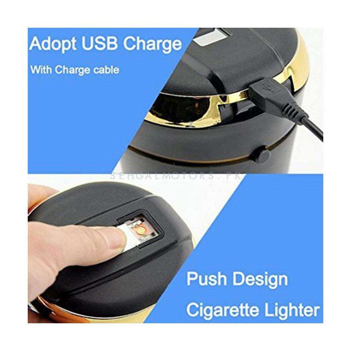 LED Portable Car Ashtray For Smokers with Cigarette e Lighter N09C