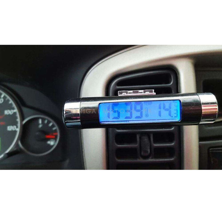 3 in 1 Digital Car Clock Thermometer Voltmeter LED Display