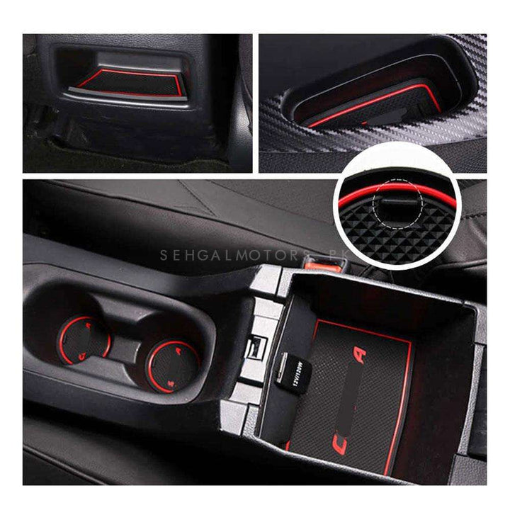 Honda Vezel PVC Interior Mats Red - Model 2013-2021