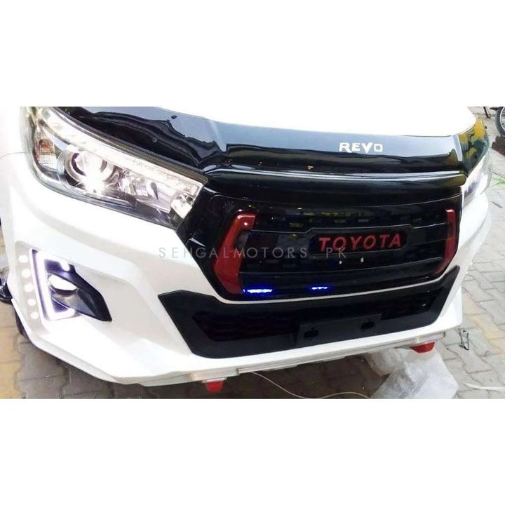 Toyota Hilux Rocco Fog Lamps Light DRL Covers Dual LED - Model 2016-2021