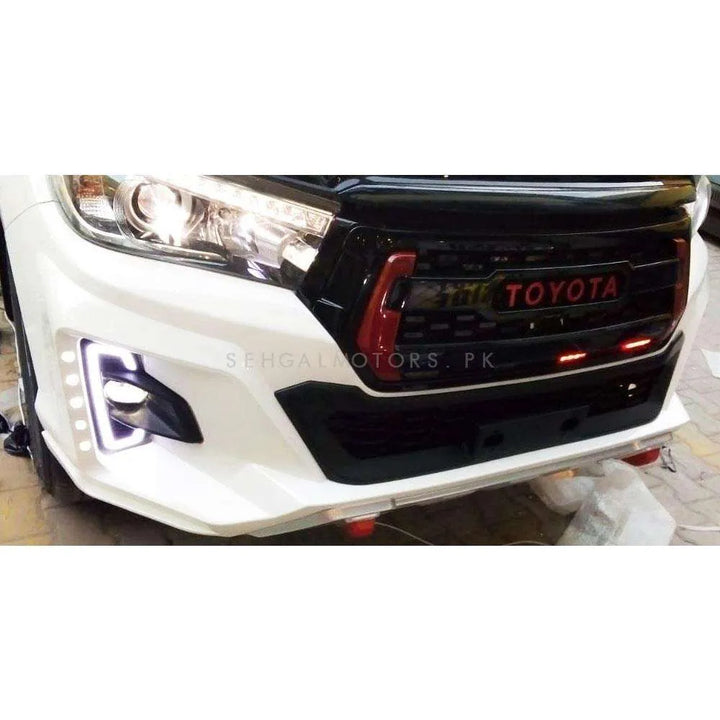 Toyota Hilux Rocco Fog Lamps Light DRL Covers Dual LED - Model 2016-2021