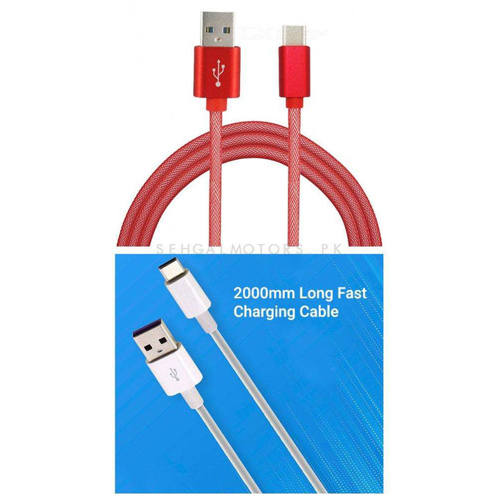 High Speed Type C Quick Charge USB Cable 3.6A with 2000mm