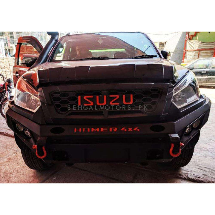 Isuzu DMax Hamer Front Bull Bar Double Fog lamp Version 2 Half - Model 2018-2021