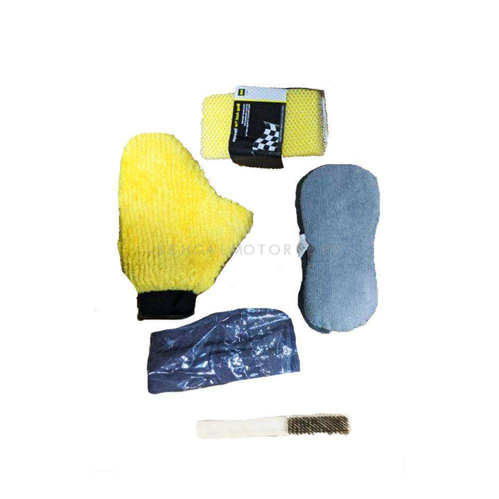 Car Wash Bundle Microfiber Kit Multi - 5 Pcs