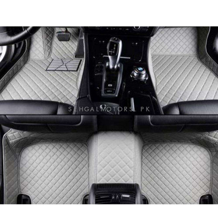 Suzuki Mehran 7D Custom Floor Mat Grey 3 Pcs - Model 2012-2017