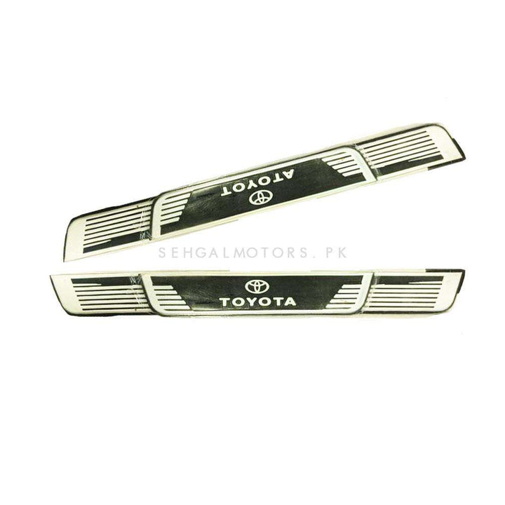 Toyota Rubber Sill Plates Black And White Mix Design