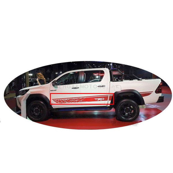 Toyota Hilux Revo / Rocco TRD Red Sticker / Side Door Sticker / Modification Sticker For Door