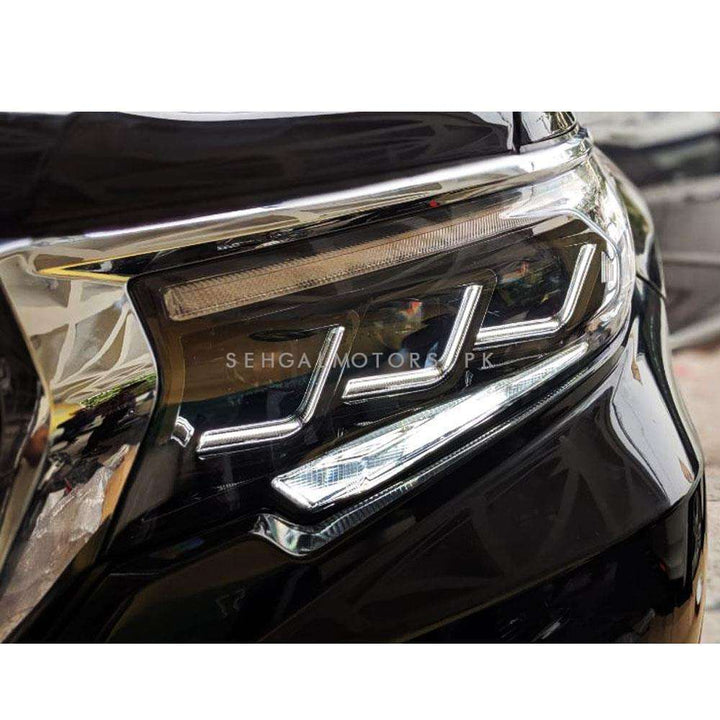 Toyota Prado LX570 Dual DRL Face Uplift Conversion Upgrade to 2021 Without Body Kit