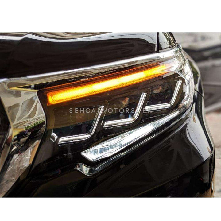 Toyota Prado LX570 Dual DRL Face Uplift Conversion Upgrade to 2021 Without Body Kit