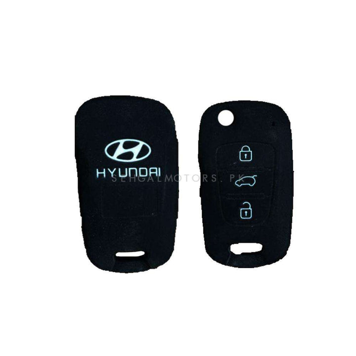 Hyundai PVC Silicone Protection Key Cover Jack Knife 3 Button - Model 2003-2014