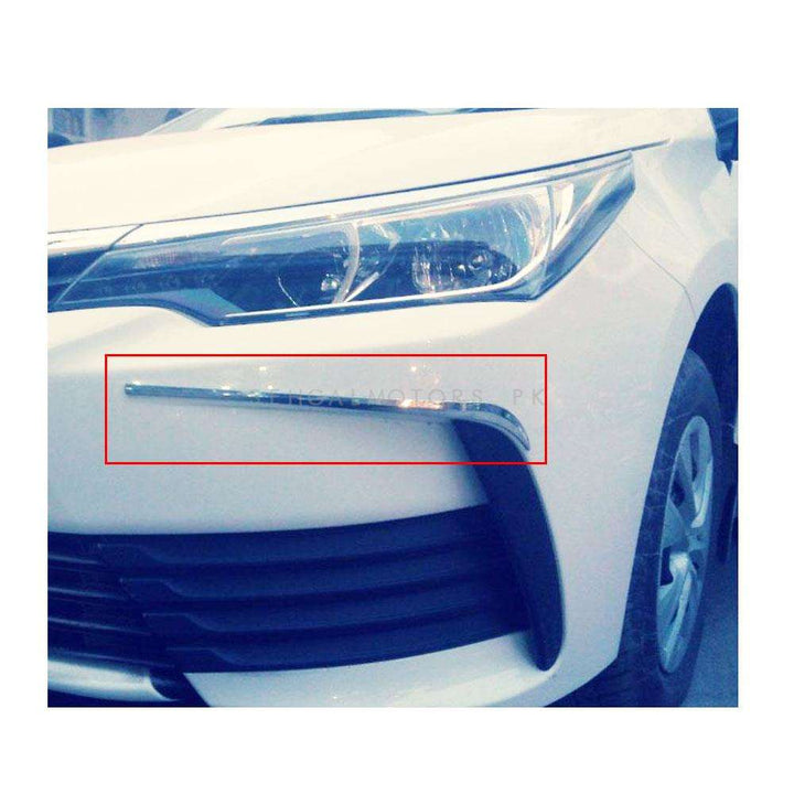 Toyota Corolla Front Bumper Chrome Trims MA001110- Model 2017-2021