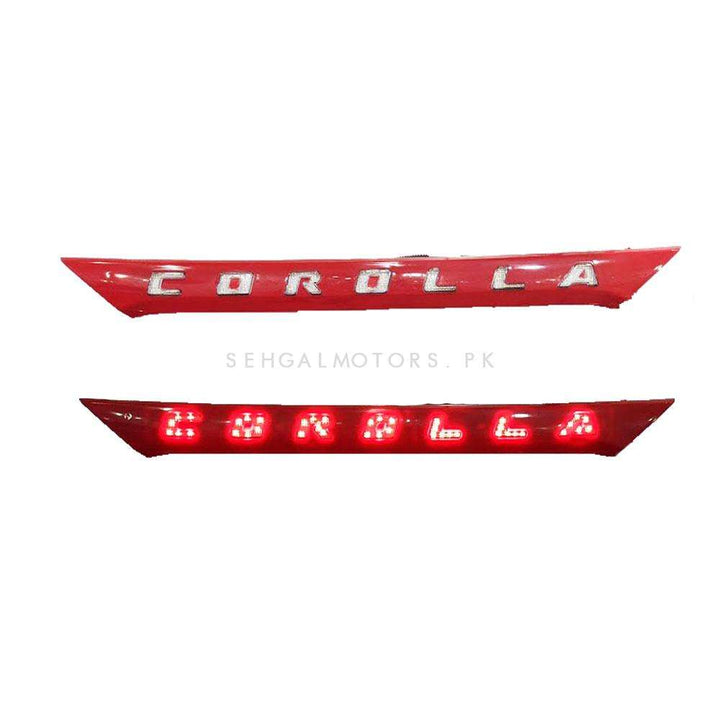 Toyota Corolla LED Chrome Garnish Complete Red - Model 2017-2021