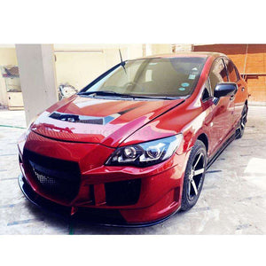 Honda Civic Reborn to CRZ Conversion Kit - 4 Pcs 2006 - 2012 - Fiber Glass