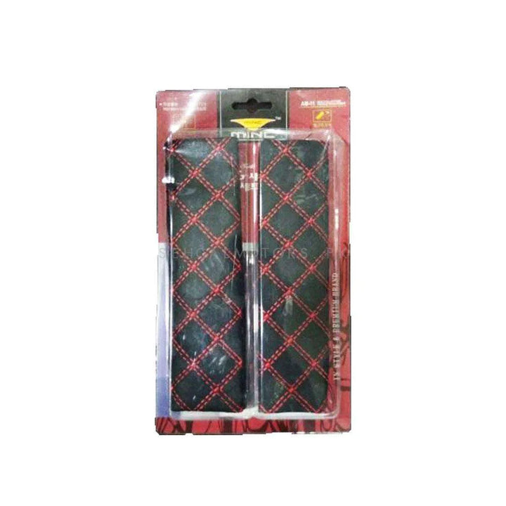 Universal Seat Belt Cover Red Black