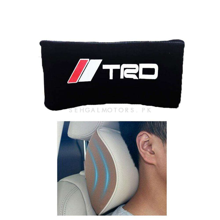 TRD Neck Rest Headrest Pillow Cushion - Black