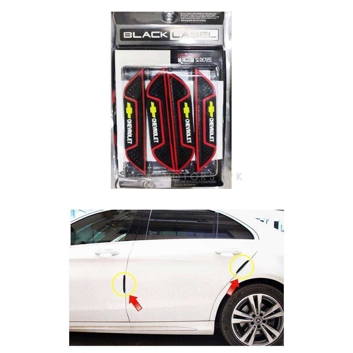 Chevrolet Black And Red Door Guard Protector