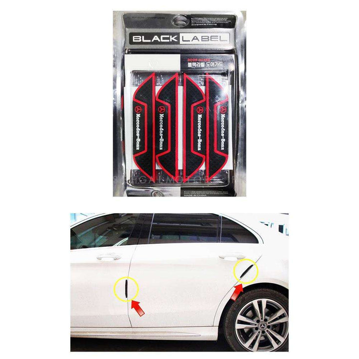 Mercedes Benz Black And Red Door Guard Protector