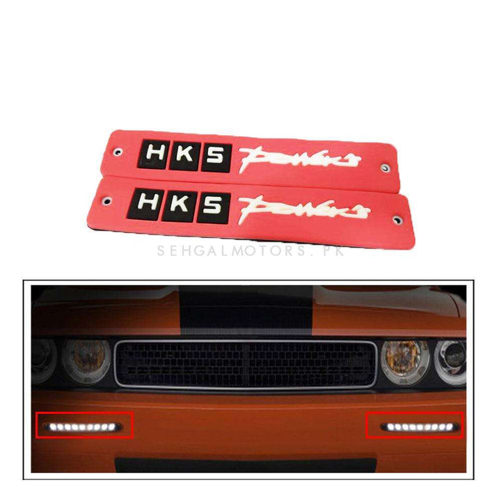 HKS Flexible LED DRL Red - Pair