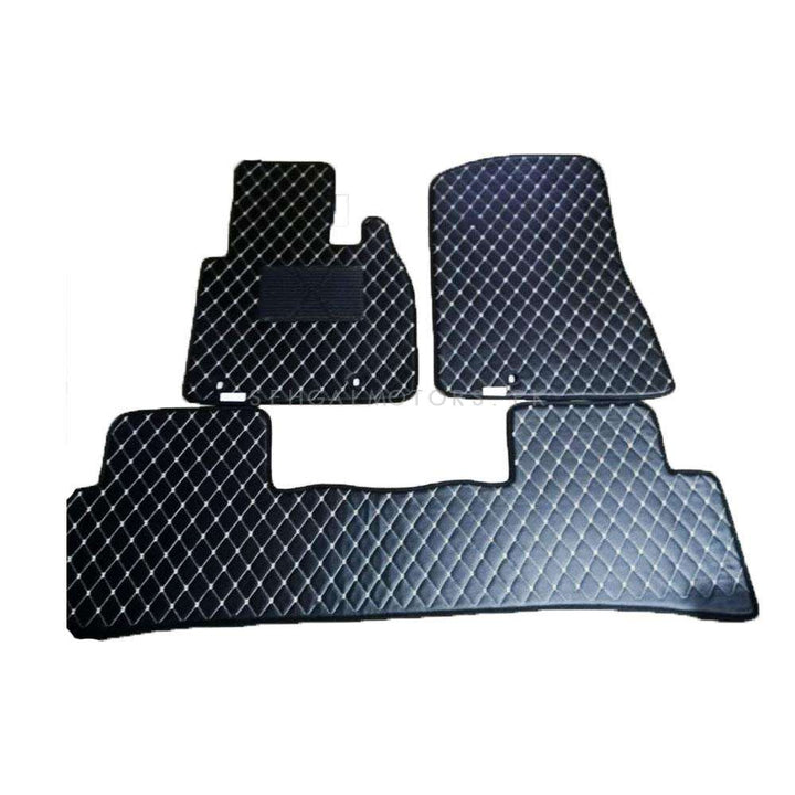 Toyota Yaris 7D Eco Floor Mat Black Stitched Multi Color Thread 3 Pcs - Model 2020-2021