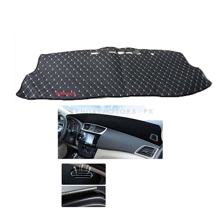 Toyota Corolla 7d Dashboard Carpet Black - Model 2014-2017