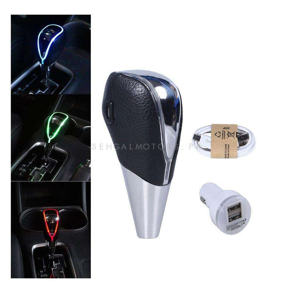 LED Touch Activated Gear Shift Knob For Auto RGB Multi Color