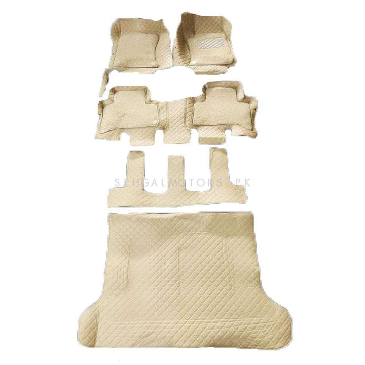 Toyota Prado FJ150 9D Floor Mats Mix Thread Grass 5 Pcs 2009-2021