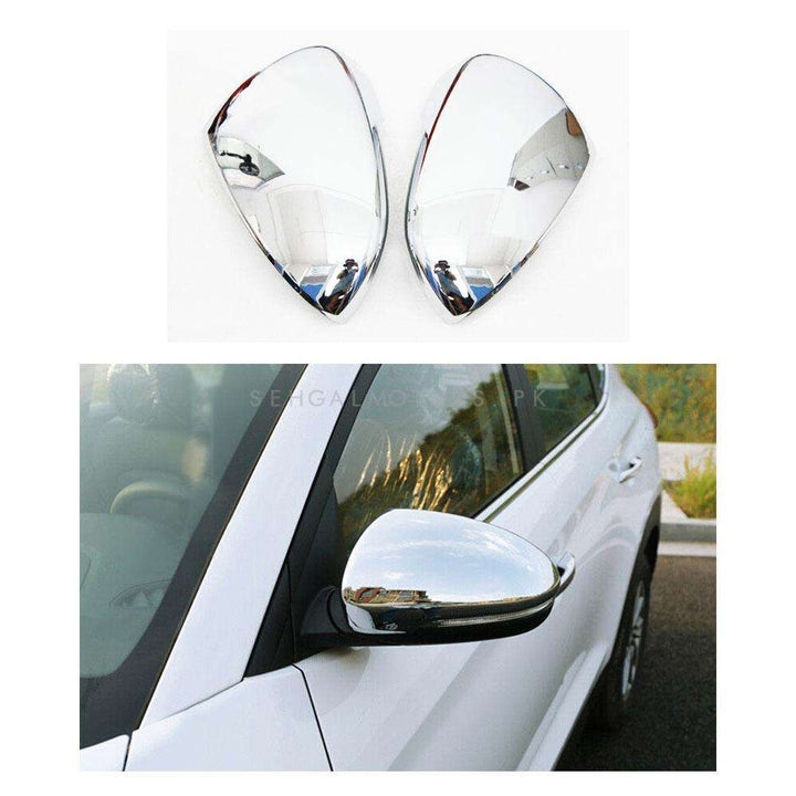 Hyundai Tucson Side Mirror Chrome Covers - Model 2020-2024