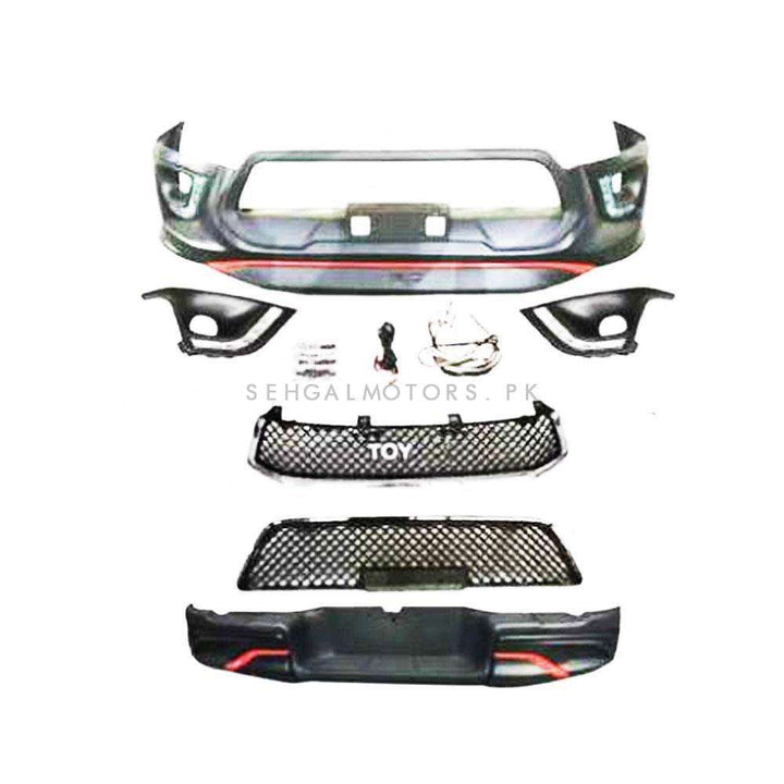 Toyota Hilux Revo/Rocco TRD Style Complete Bodykit Front Back 2 Pcs