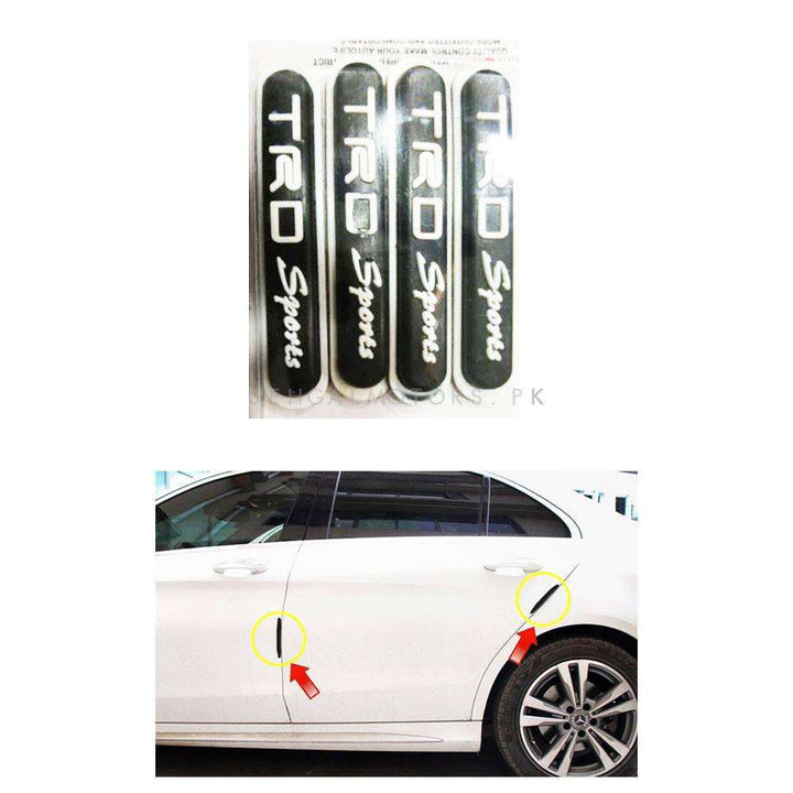TRD Sports Black and White Door Guards Protector