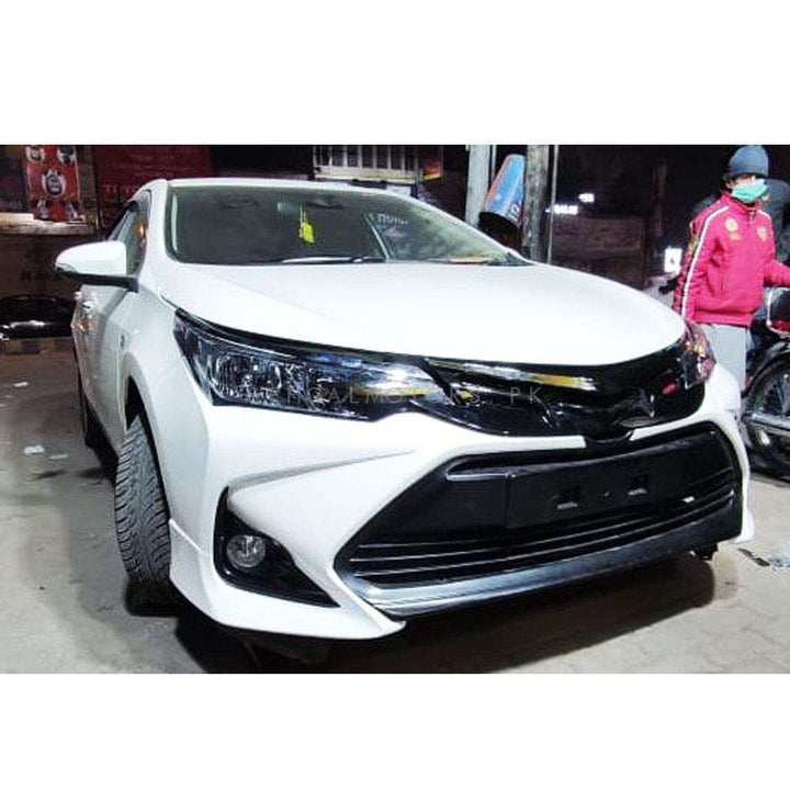 Toyota Corolla Altis X Front Bumper Camry Style Fiber Glass - Model 1 Pc - 2017-2021