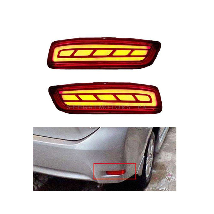 Toyota Corolla Back Bumper Third Brake Lamp Lava Strip style - Model 2017-2021