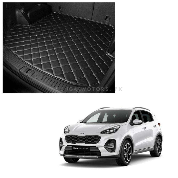 KIA Sportage 7D Trunk Mat Mix Thread Black - Model 2019-2021