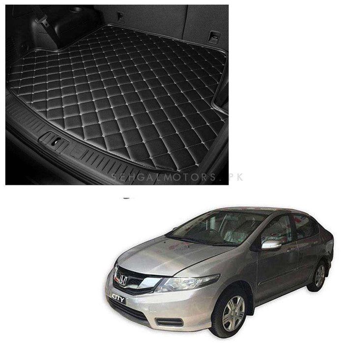 Honda City 7D Trunk Mat Mix Thread Tray Black - Model 2008-2021