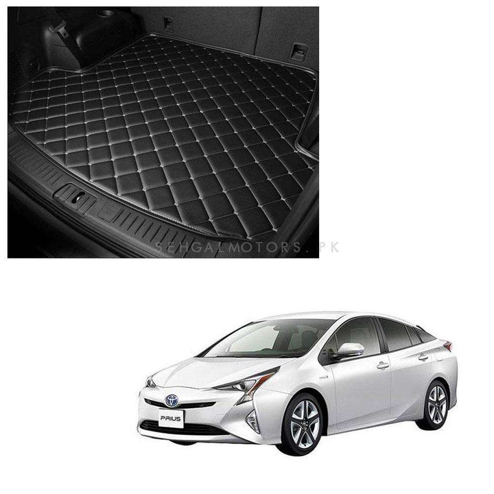 Toyota Prius 7D Trunk Mat Mix Thread Black - Model 2016-2018