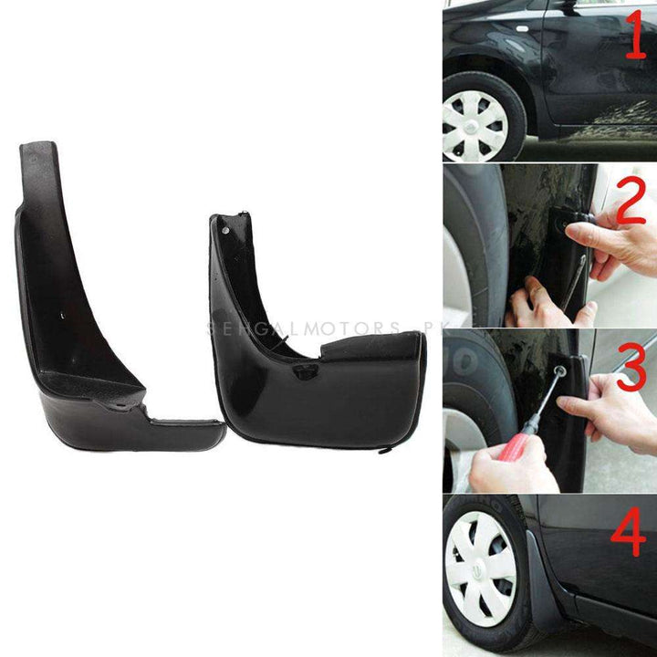 Toyota Corolla NB Mud Flaps 4 Pcs - Model - 2002-2008