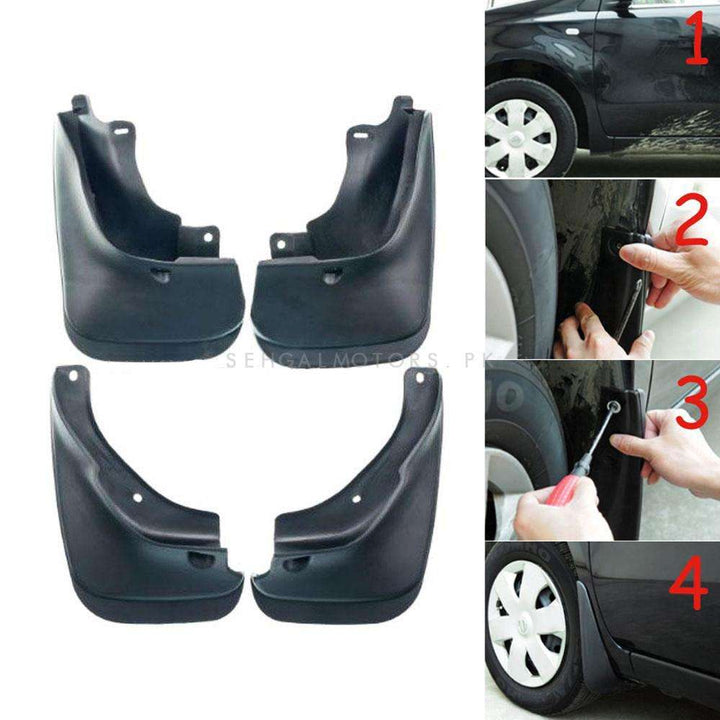 Toyota Corolla NB Mud Flap 4 Pcs - Model - 1994-2002