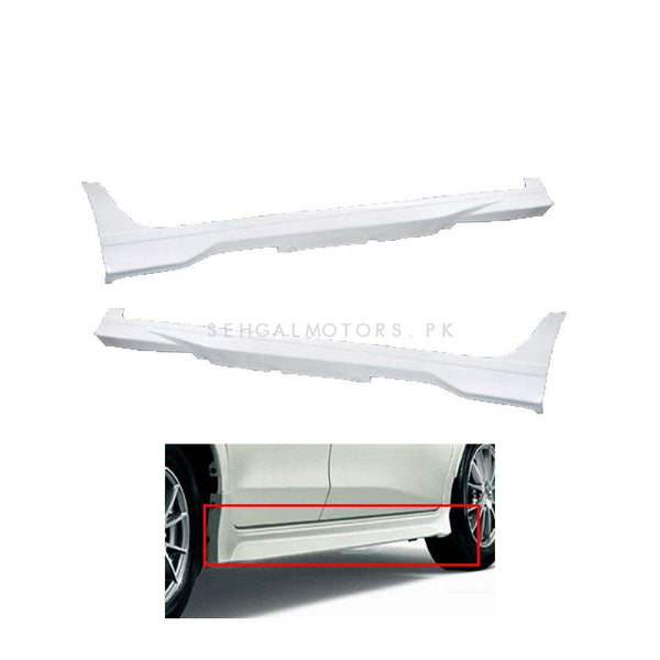 Toyota Yaris New Style Side Skirts Pair Fiber - Model 2020-2021