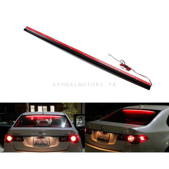 Universal Rear Windshield Soft Full LED 3rd Brake Light Strip Assembly