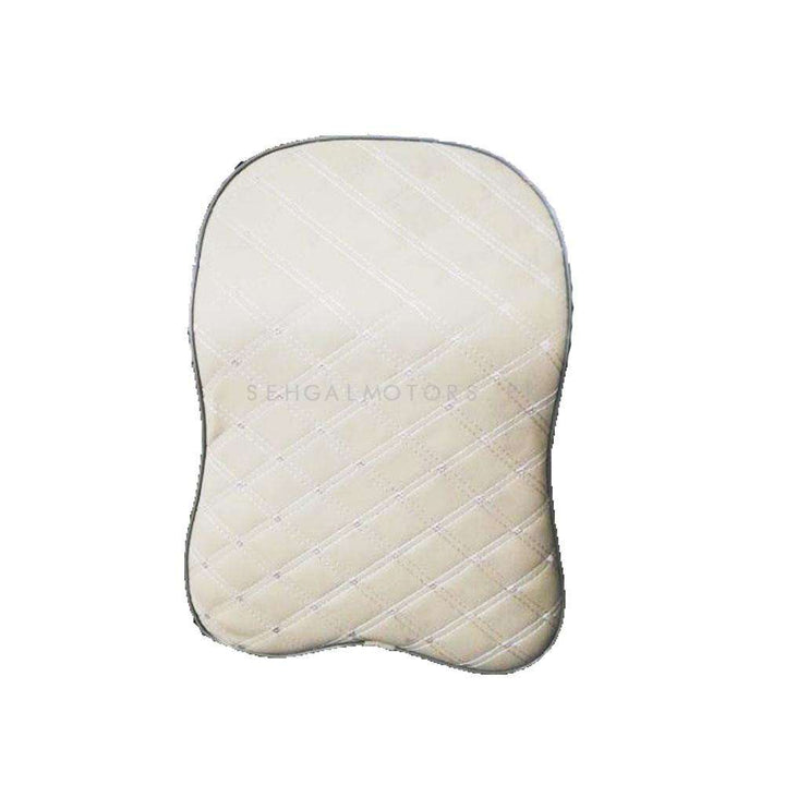 Universal Imported Leather Style Backrest Cushion 7D Diamond Style - Beige