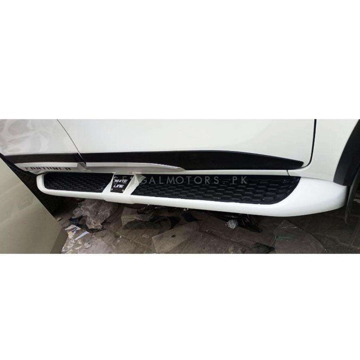 Toyota Fortuner Side Step Whiteline Fiber White - Model 2016-2021